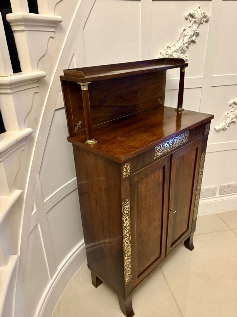 Magnificent Quality Antique Regency Mahogany Chiffonier / Side Cabinet